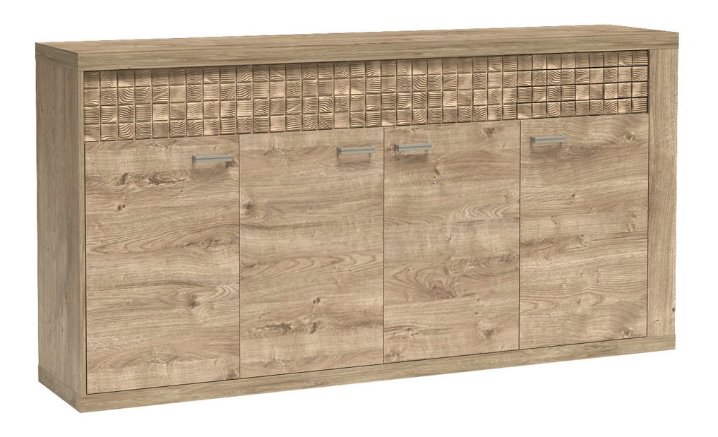 Komoda Nature 09 (s LED osvětlením) (dub ribbeck)