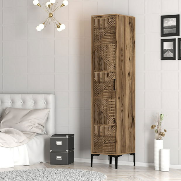 Šatní skříň Kiara P (ořech)