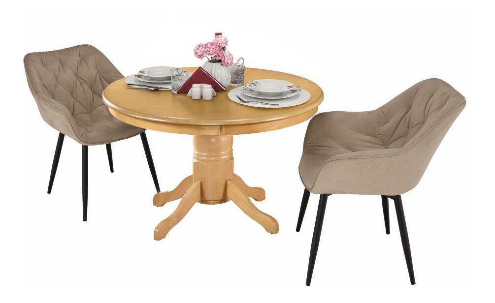 Jídelní stůl Tayna (dub světlý + dřevo) (pro 2 osoby)