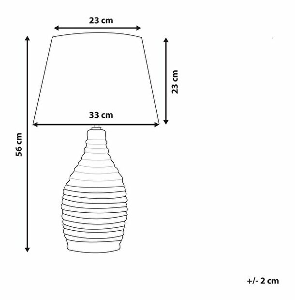 Stolní lampa Teros (světle béžová)