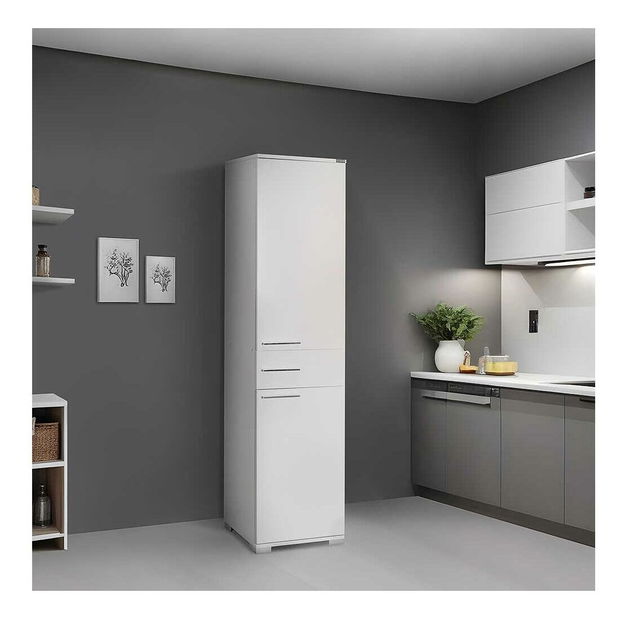 Policová skříň Aderyn (bílá)