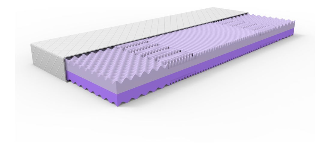 Pěnová matrace Happy 200x80 cm (T3/T3,5) *AKCE 1+1