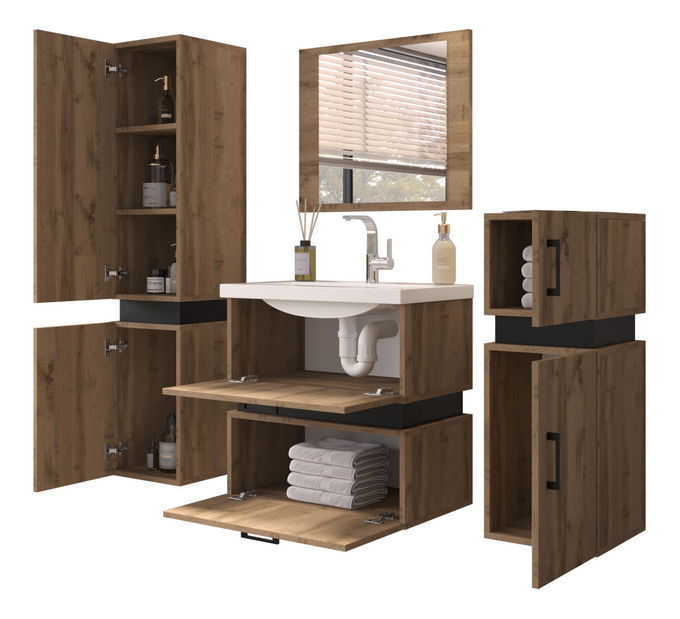 Koupelna typ 01 Trina (dub wotan)