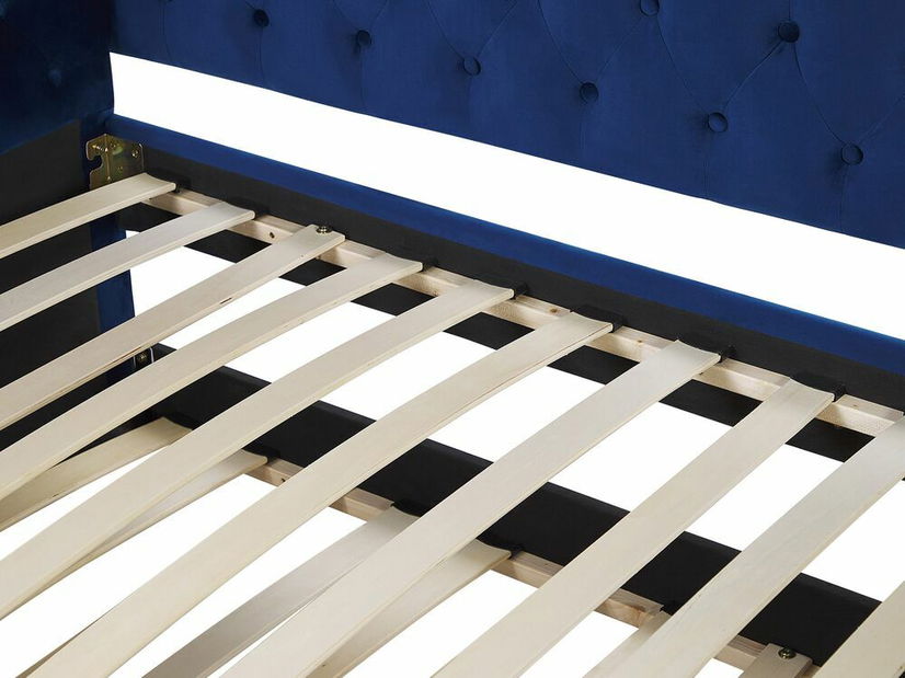 Rozkládací postel 90 cm GENSA (zelená) (s roštem)