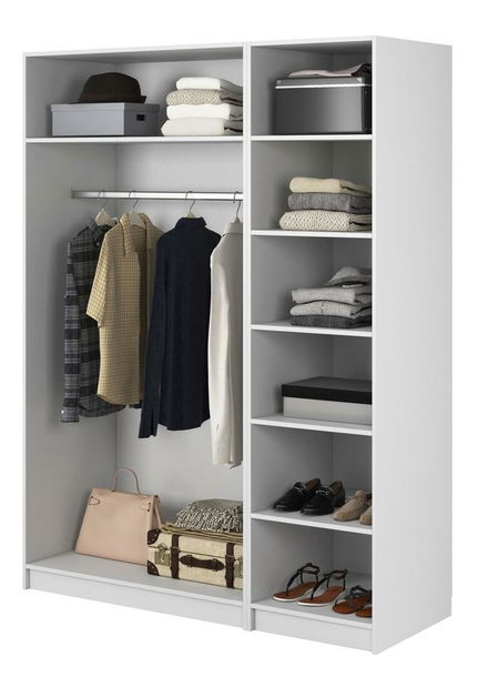 Šatní skříň Moonie X (bílá)