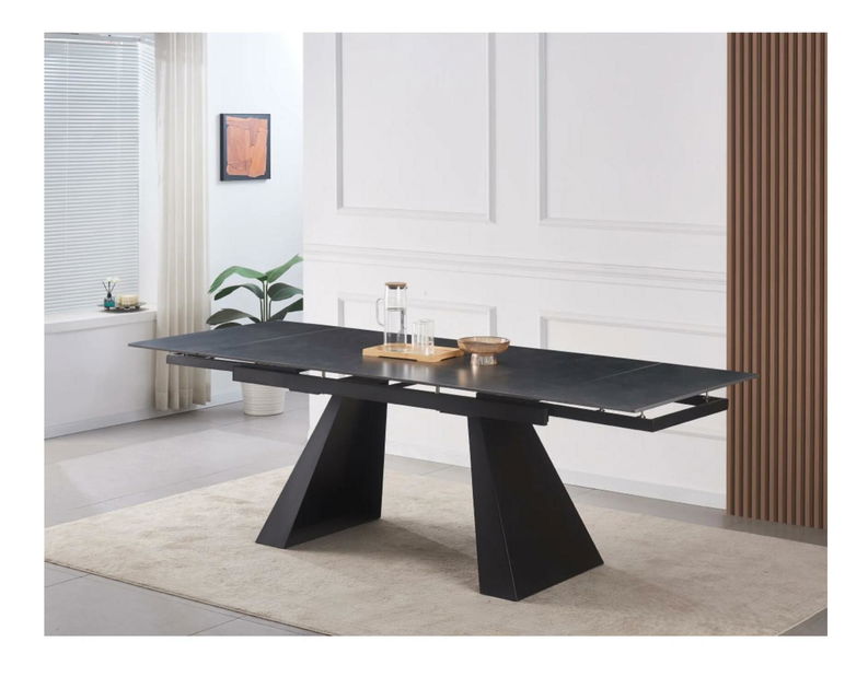 Jídelní stůl Salay (grafit + černá) (pro 6 a více osob)