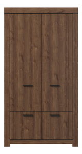 Šatní skříň Britt (dub hnědý)