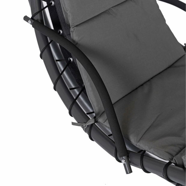 Zahradní houpací křeslo Respirar (šedá)