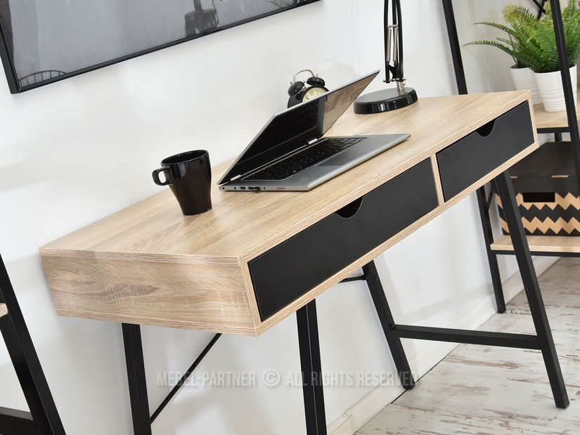 PC stolek Fallon (dub + černá)