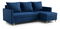 Rohová sedací souprava Filippo (P) (tmavě modrá)