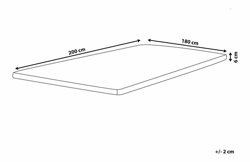 Potah na matrace 200x180 cm Conby (bílá)