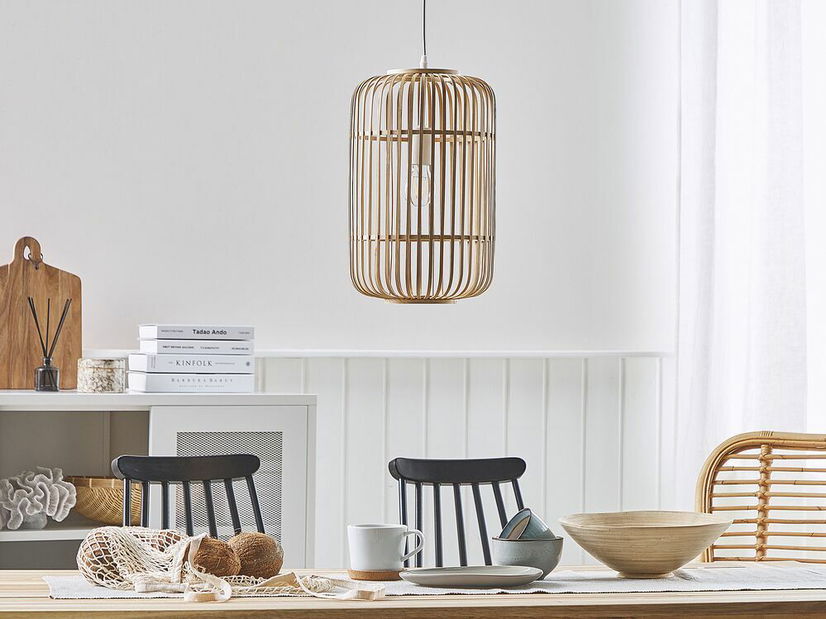 Závěsná lampa ASNA (světlé dřevo)