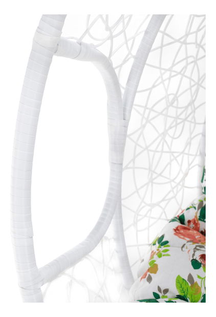 Závěsné houpací dvojkřeslo Dalvoa 2 (bílá + vzor)