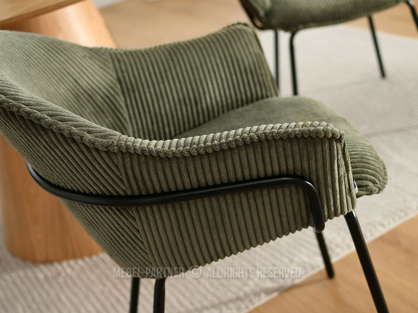 Židle Val (olivový + černá)