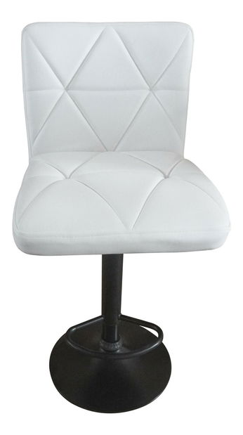 Barová židle Seley (ekokůže bílá + černá)