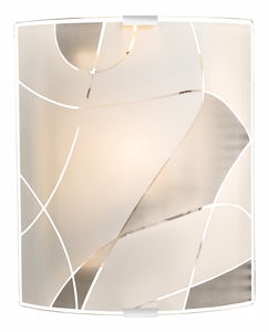 Stropní/nástěnné svítidlo Paranja 40403W2 (moderní/designové) (bílá + satinovaná)