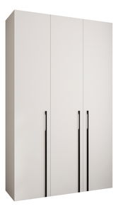 Šatní skříň 150 cm Carmela 40-3 (bílá + černá)