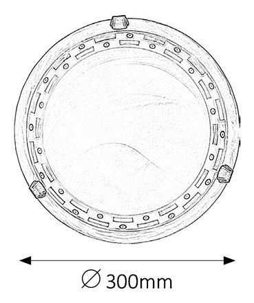 Stropní svítidlo Tom 3483 (vzorované rýžové kamenné sklo + bronzové úchytky)