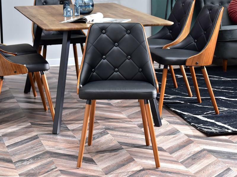 Židle Mira (ořech tmavý + ořech)