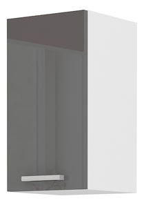 Horní kuchyňská skříňka Saria 30 G 60 1F (lesk šedý)
