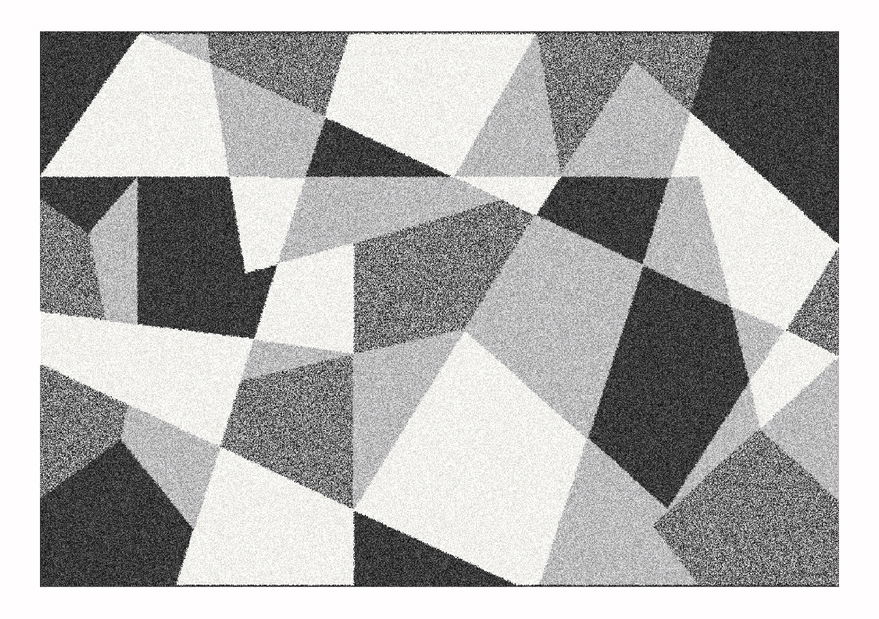 Koberec 150 cm Savannah (čierna + sivá + biela) *výprodej