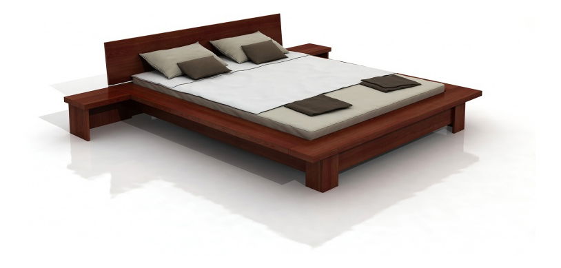 Manželská postel 160 cm Naturlig Boergund (borovice)