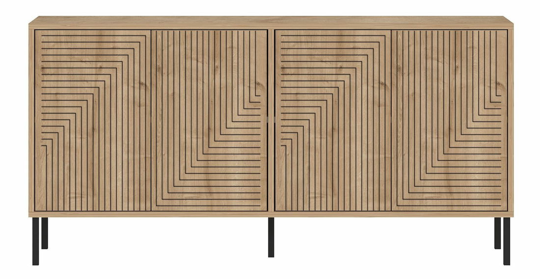 Komoda Evelinda (dub safírový)