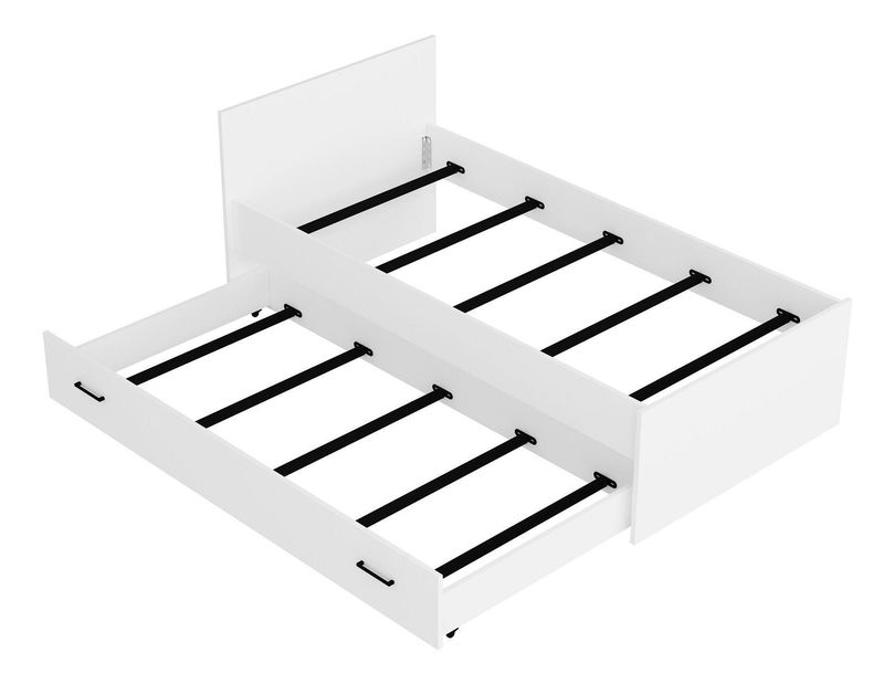 Jednolůžková postel 100 cm Podume (bílá) (s roštem)