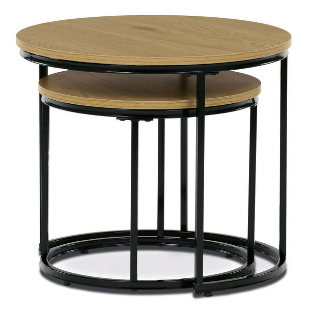 Set 2 konferenčních stolků Conmovedor (dub divoký)