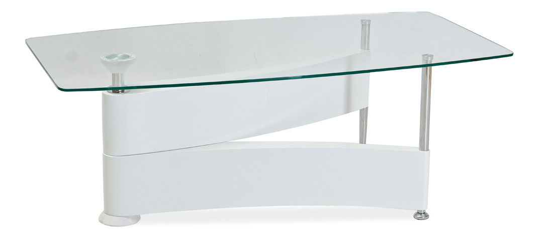 Konferenční stolek Delta bílý lakovaný