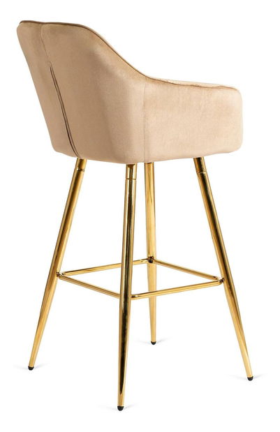 Barová židle Solicitamos (béžová + zlatá) *výprodej