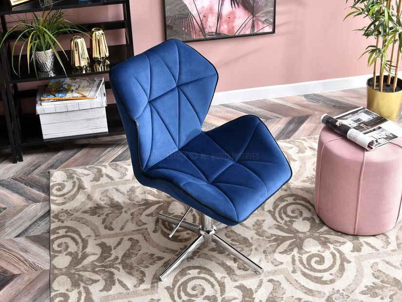 Křeslo Velma S (námořnická + chromová)