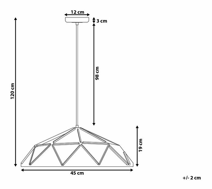 Závěsná lampa Somia (bílá)