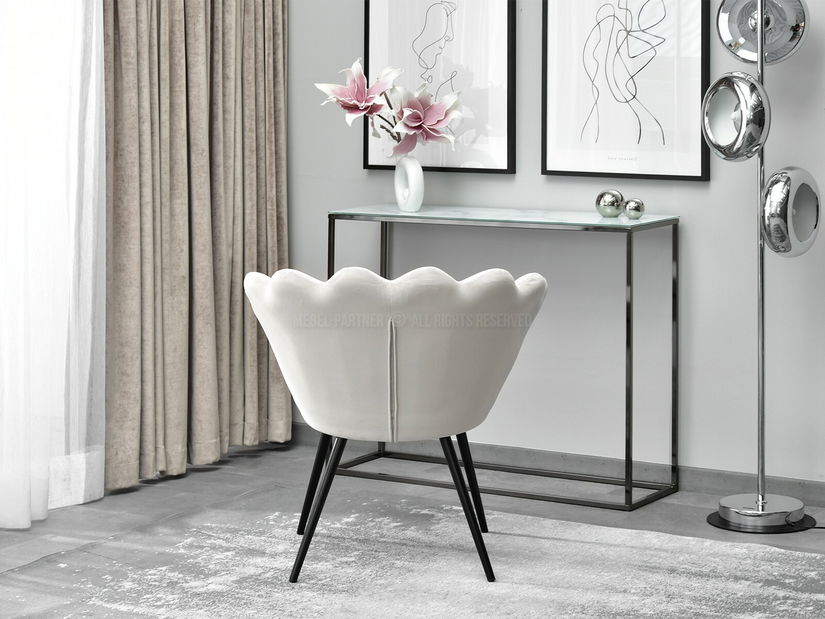 Křeslo Lasair (šedá + chromová)