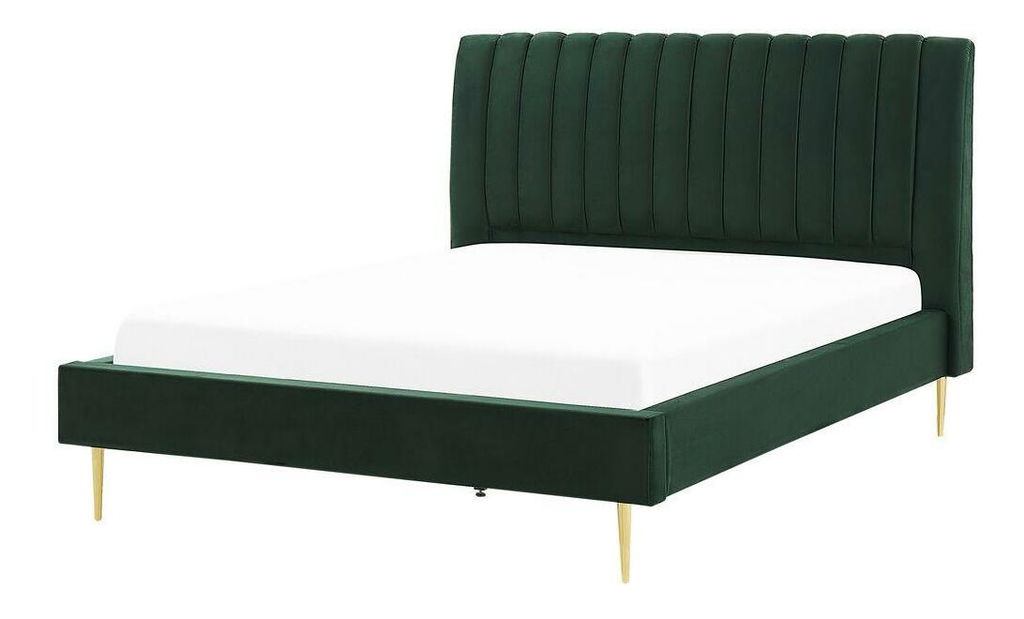 Manželská postel 180 cm Marvik (zelená)