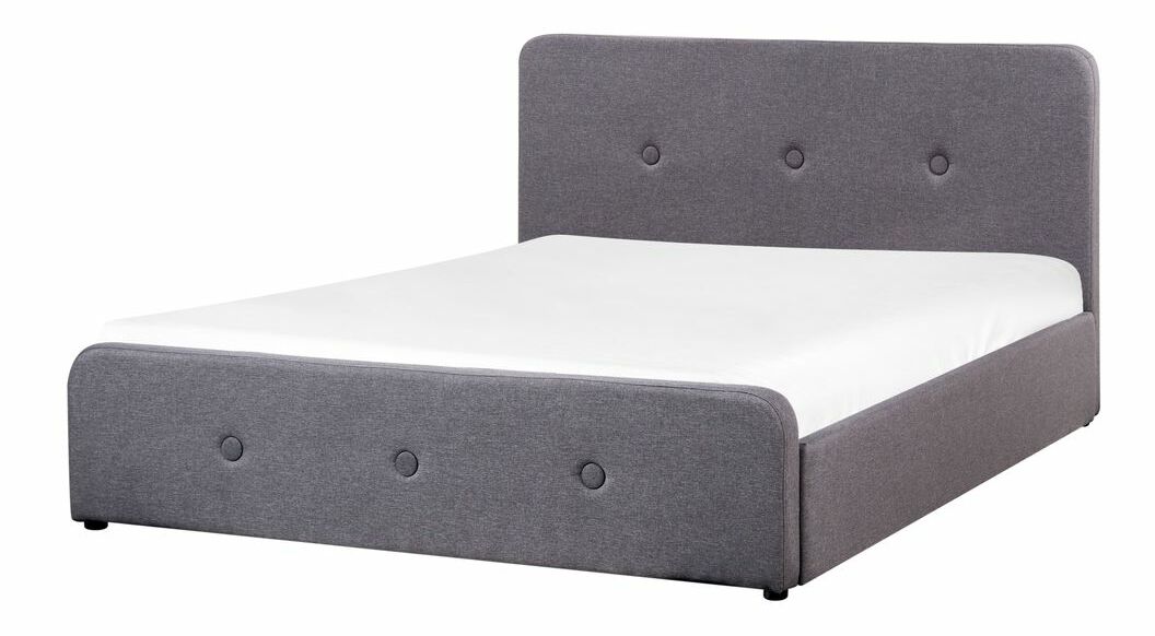 Manželská postel 160 cm Renza (tmavě šedá) (s roštem)