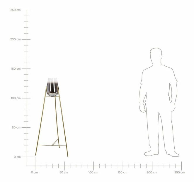 Stolní lampa Menza (zlatá)