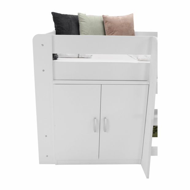Dětská kombinovaná postel 90 cm Flann (bílá)