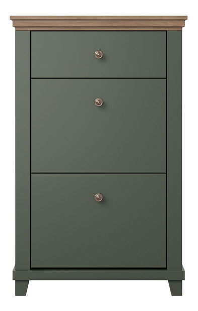 Komoda Navori (zelená + dub lefkas)
