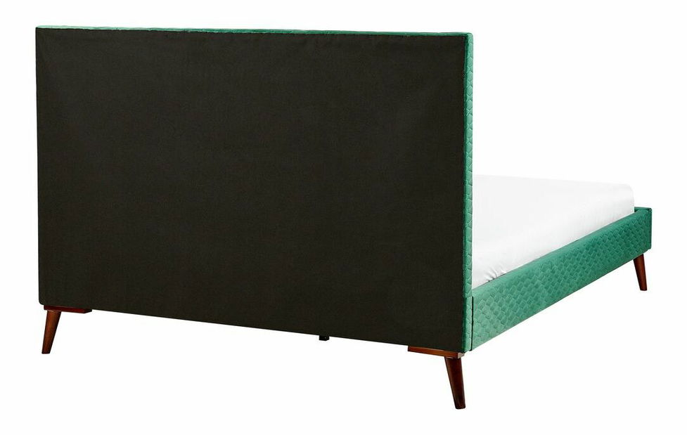 Manželská postel 160 cm BARON (s roštem) (zelená)