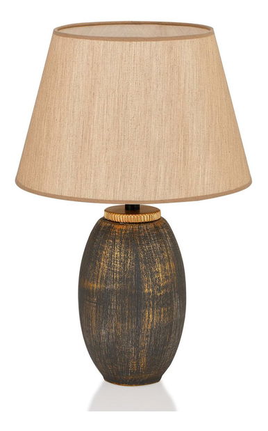 Stolní lampa Rialessta 2 (zlatá + hnědá)
