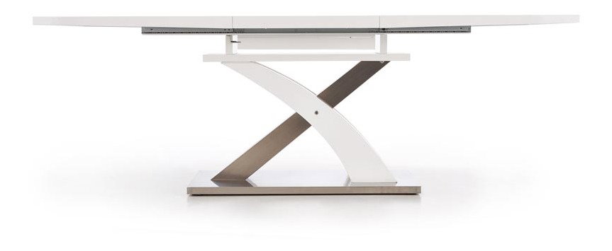 Jídelní stůl Sandor 1 (bílý lesklý) (pro 6 až 8 osob)