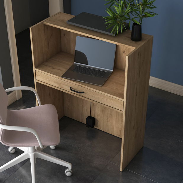 Recepční pult Majoren (ořech + antracit)