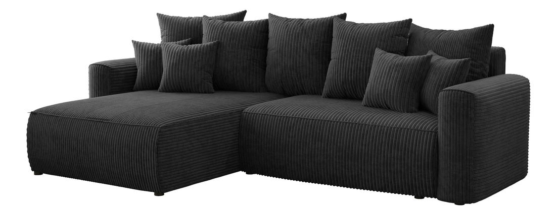 Rohová sedačka Baria (L) (černá)