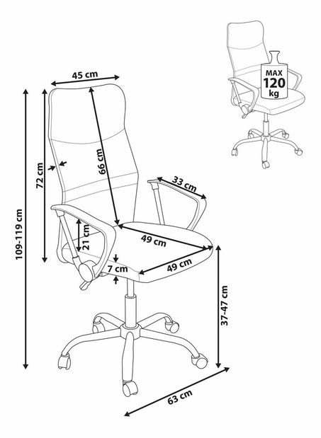 Kancelářská židle Desige (béžová)