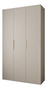Šatní skříň 140 cm Carmela 40-4 (kašmír + zlatá)