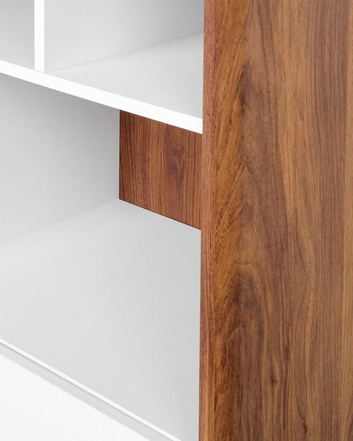 Regál Colombo (tmavé dřevo)