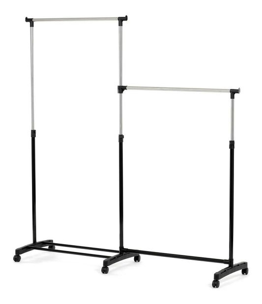 Věšák na kolečkách Galan (černá)