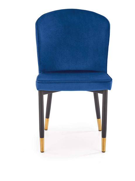 Jídelní židle Krakury (tmavě modrá + černá + zlatá)