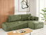 Rohová sedačka Masivos (zelená + černá)